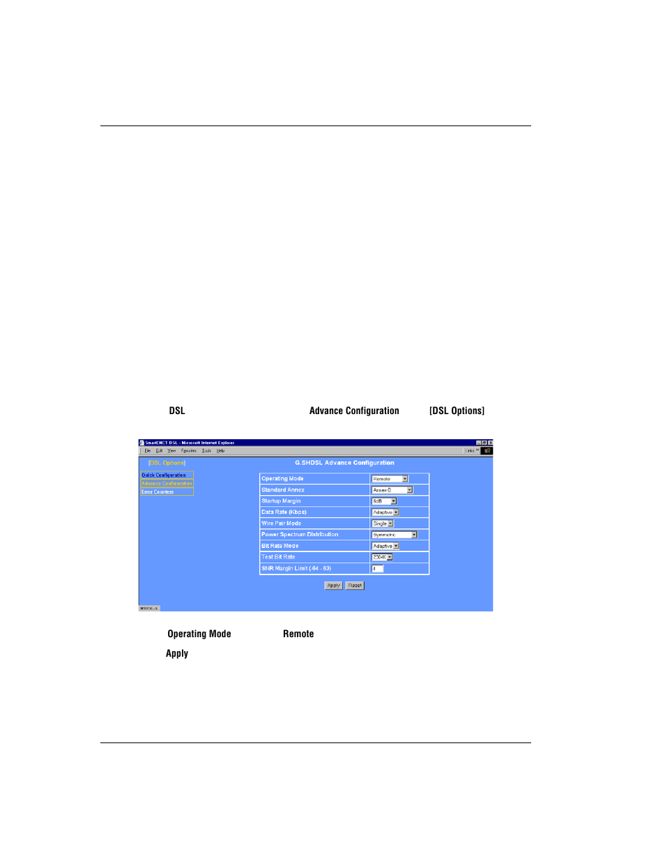 Complete a custom configuration, Configure the remote modem, Configure the remote operating mode | Omplete, Ustom, Onfiguration | ADC MM701G User Manual | Page 74 / 168