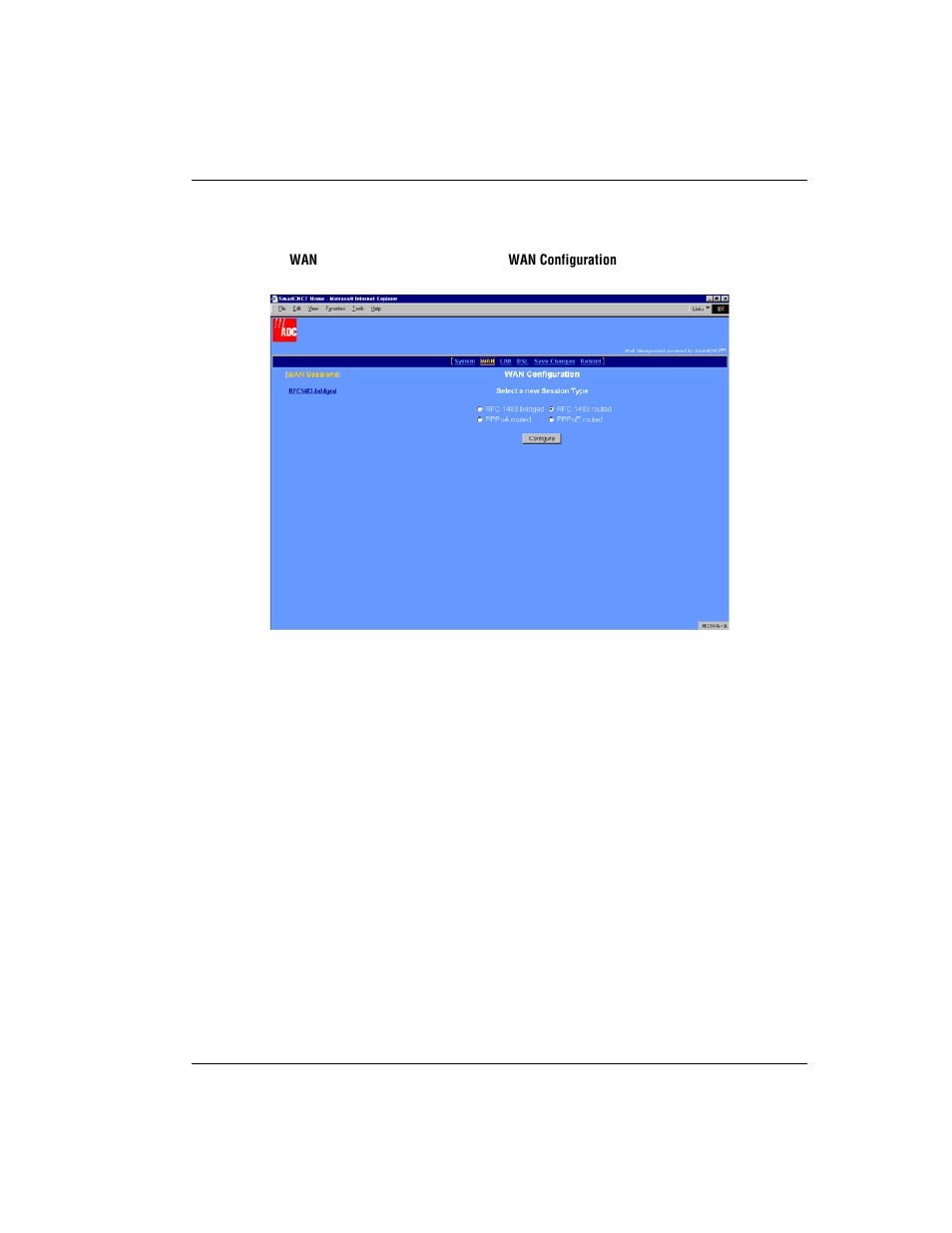 Configure the remote wan, Ters, (see | ADC MM701G User Manual | Page 75 / 168
