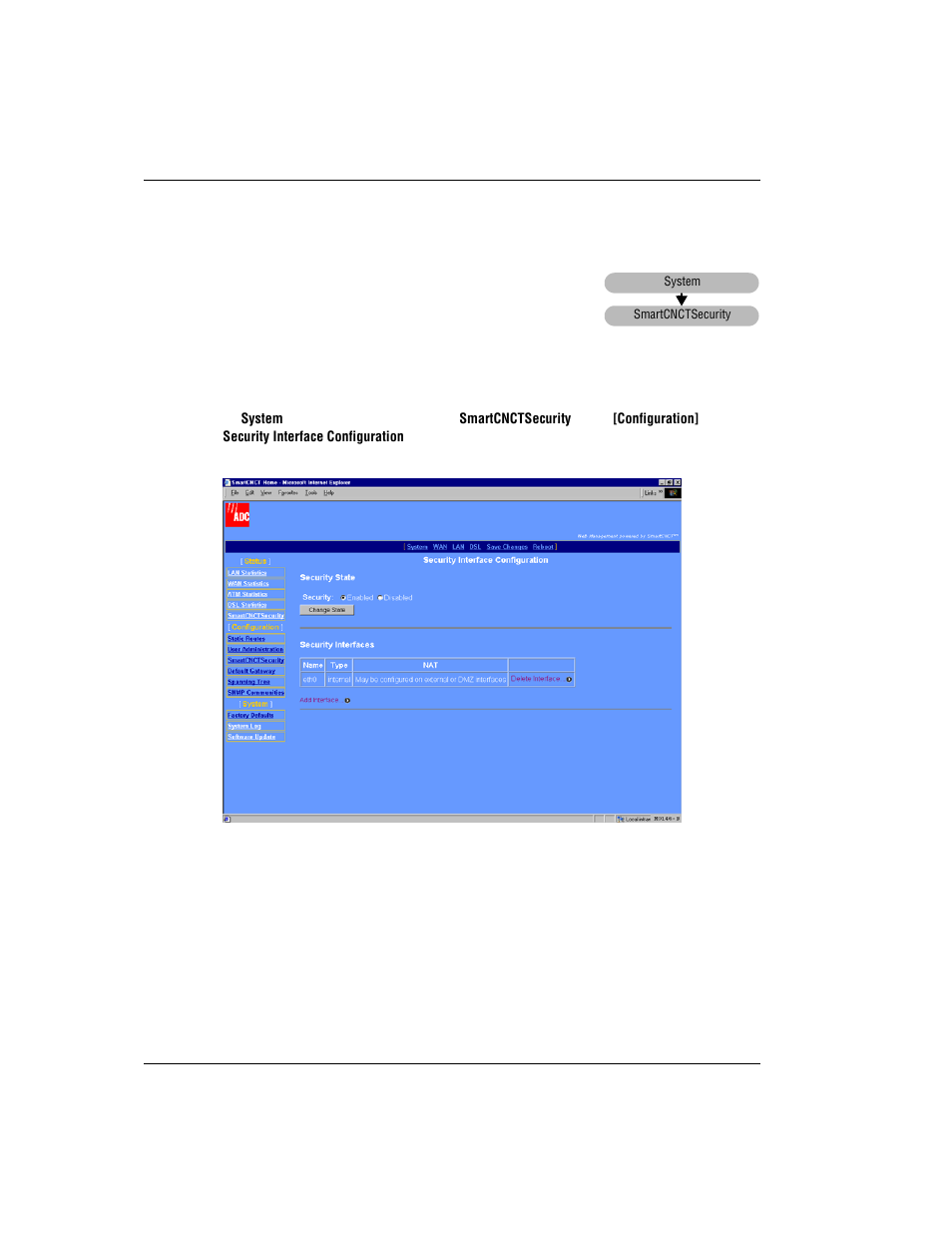 Configure nat, Onfigure | ADC MM701G User Manual | Page 86 / 168