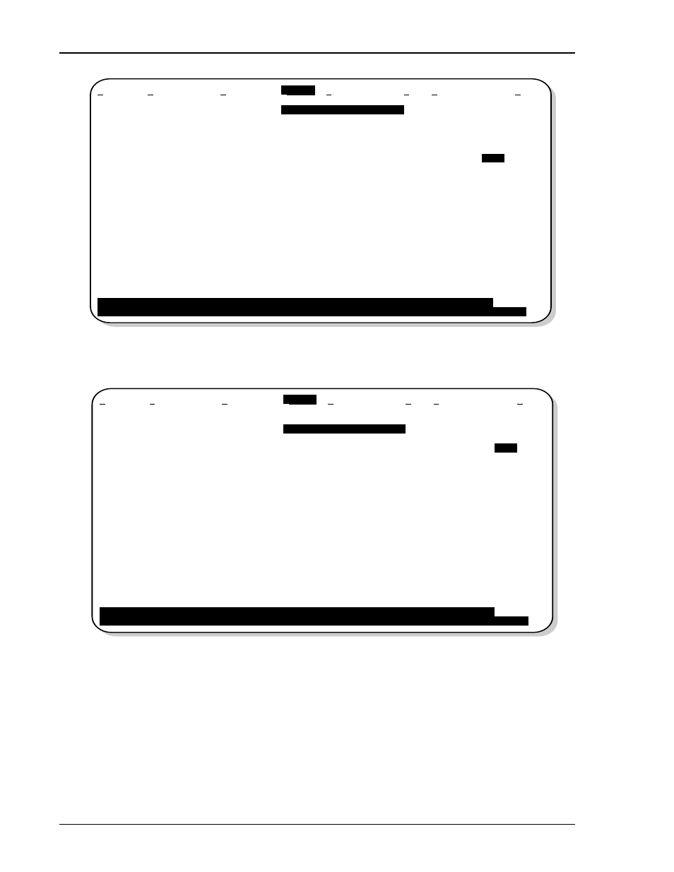 Config menu - standard options (defaults shown), Config menu - adc options (defaults shown), Figure 7 | ADC H2TU-C-231 User Manual | Page 24 / 74