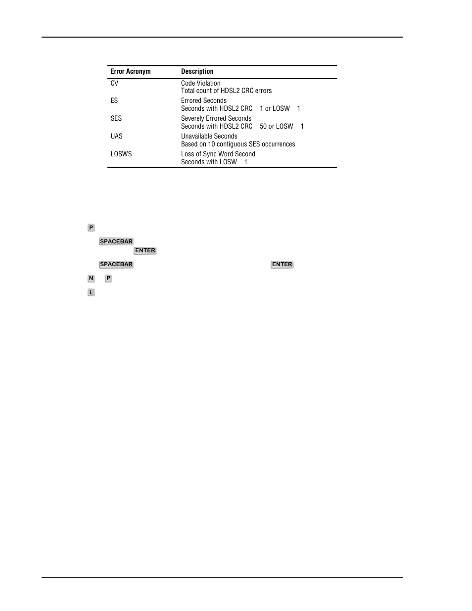 Using the performance screens to view alarm data, Sing the, Erformance | Creens to, Larm | ADC H2TU-C-231 User Manual | Page 40 / 74