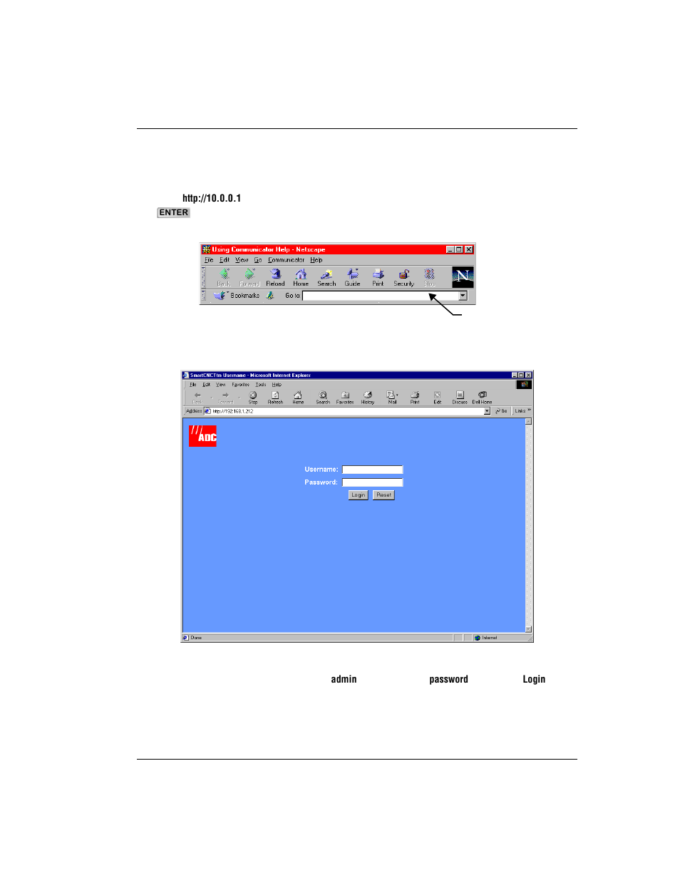 Ccessing the, Odem, Ages | ADC Modem MM701G User Manual | Page 21 / 108