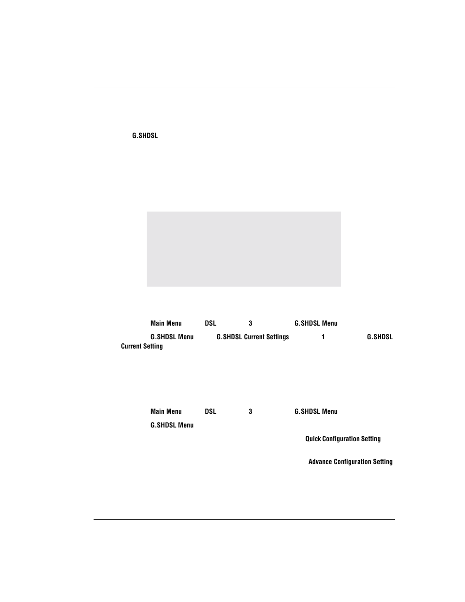 Managing dsl, Viewing the dsl configuration, Configuring the dsl line | Anaging | ADC Modem MM701G User Manual | Page 57 / 108