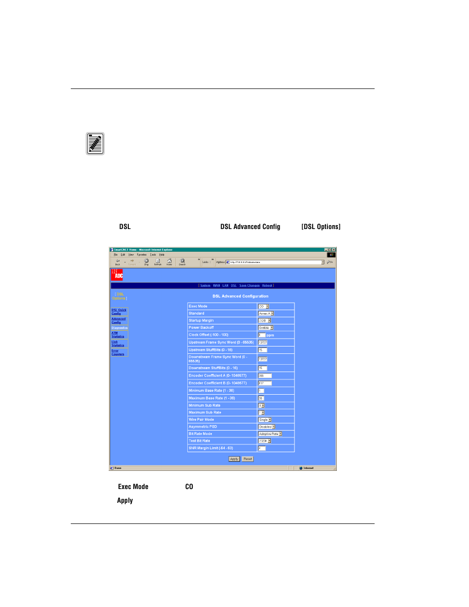 Quick installation, Configure for co mode, Uick | Nstallation | ADC Modem MM701G User Manual | Page 72 / 108