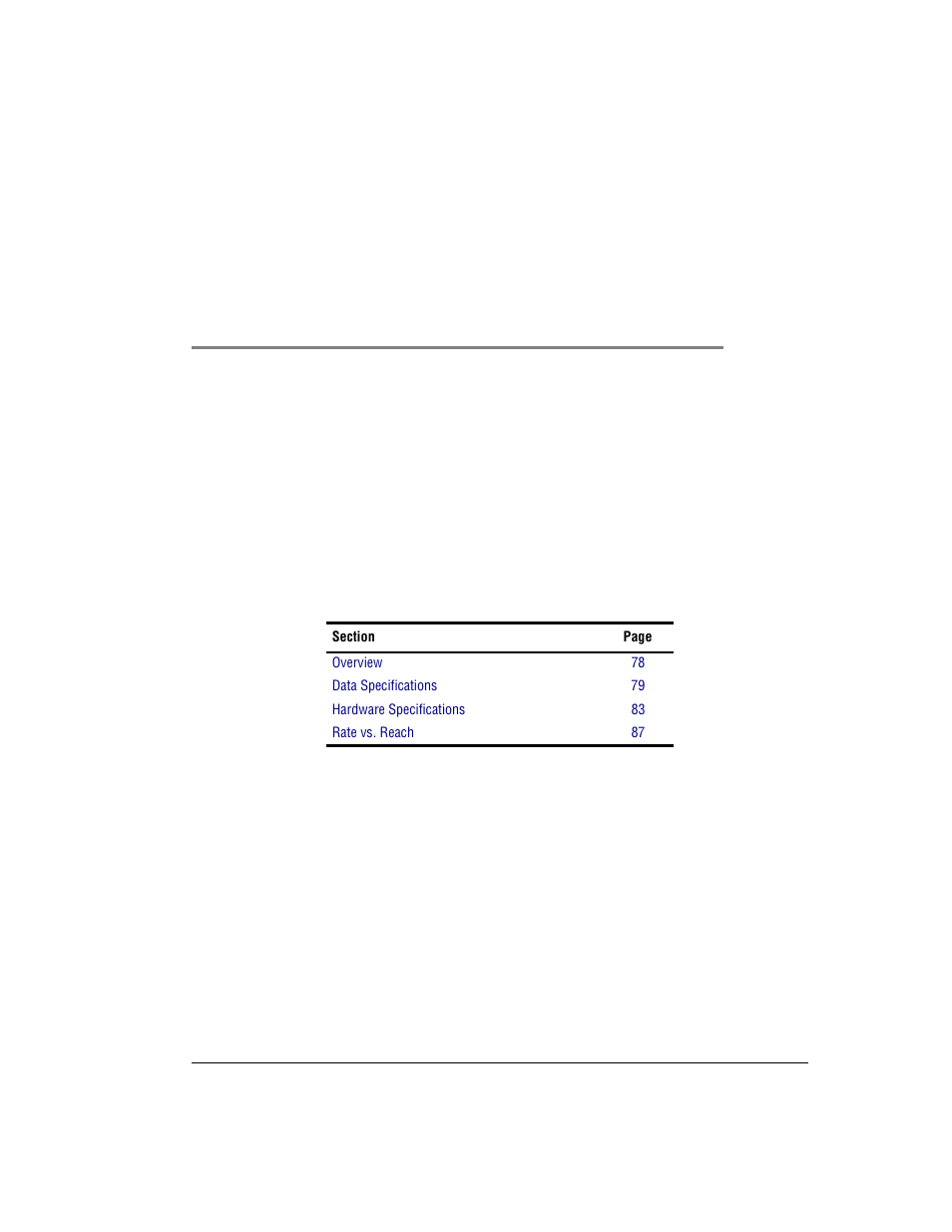 Specifications, Appendix a: specifications, Pecifications | ADC Modem MM701G User Manual | Page 83 / 108