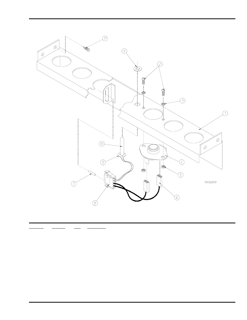 Microprocessor temperature sensor bracket assembly | ADC Phase 5 Microprocessor AD-170 User Manual | Page 25 / 34