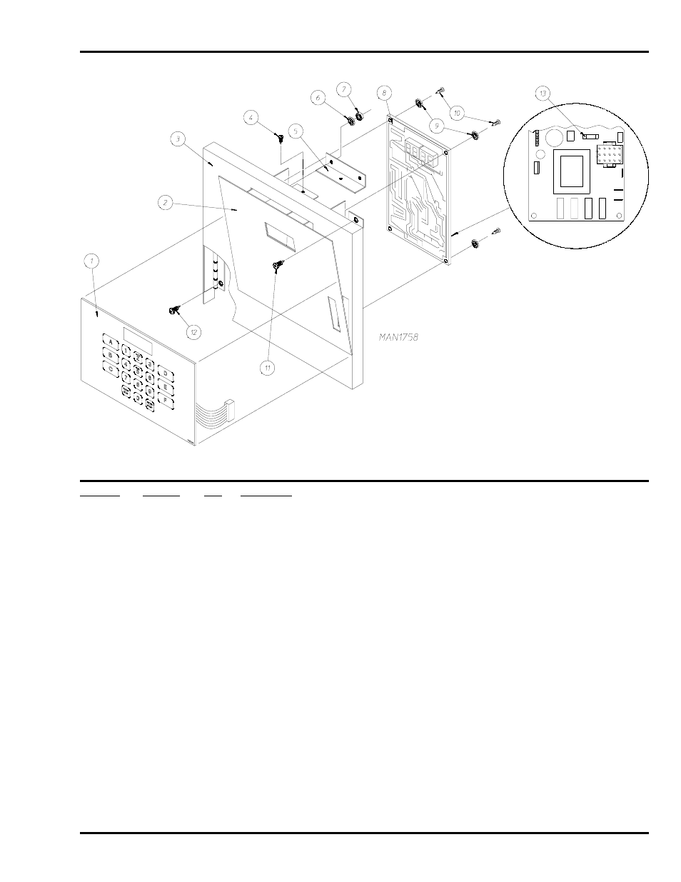 Microprocessor control panel assembly | ADC Phase 5 Microprocessor AD-170 User Manual | Page 5 / 34