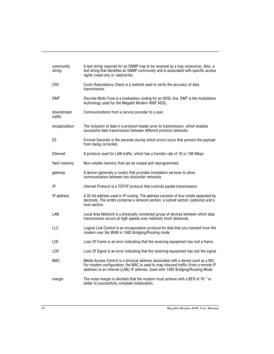 ADC 400F User Manual | Page 100 / 114
