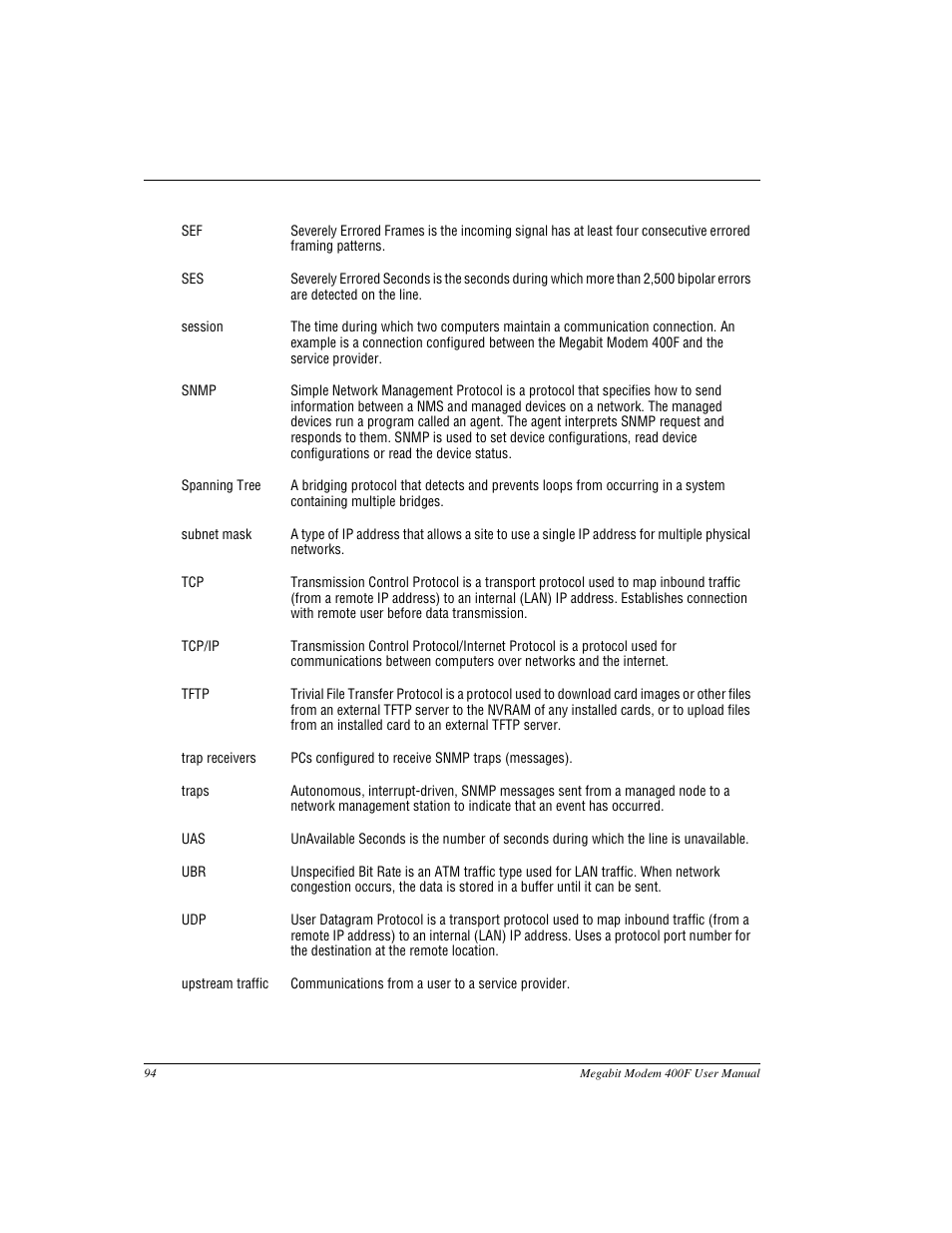 ADC 400F User Manual | Page 102 / 114