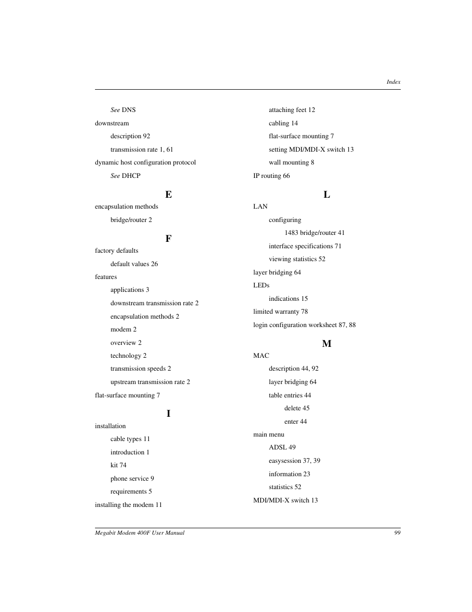 ADC 400F User Manual | Page 107 / 114