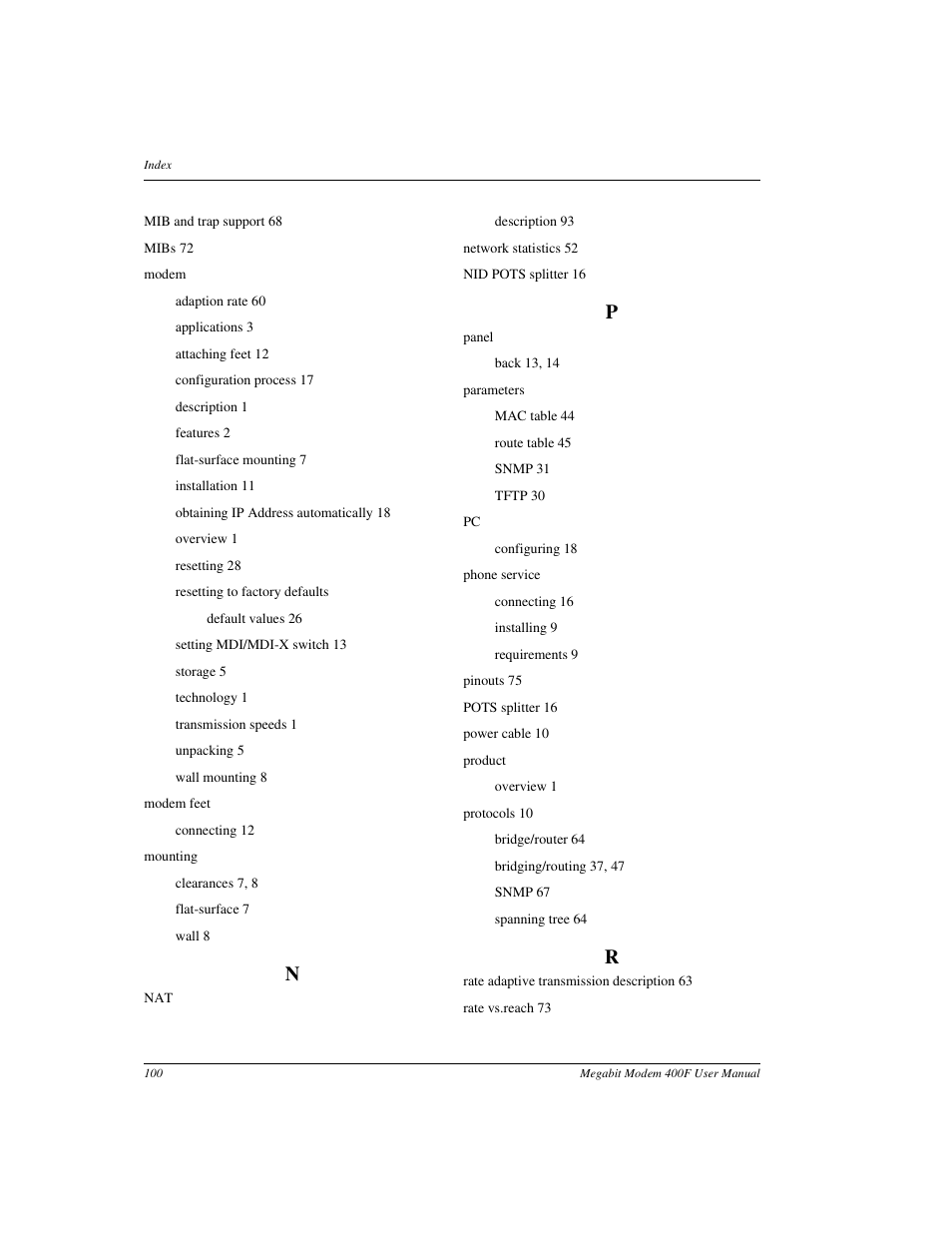 ADC 400F User Manual | Page 108 / 114