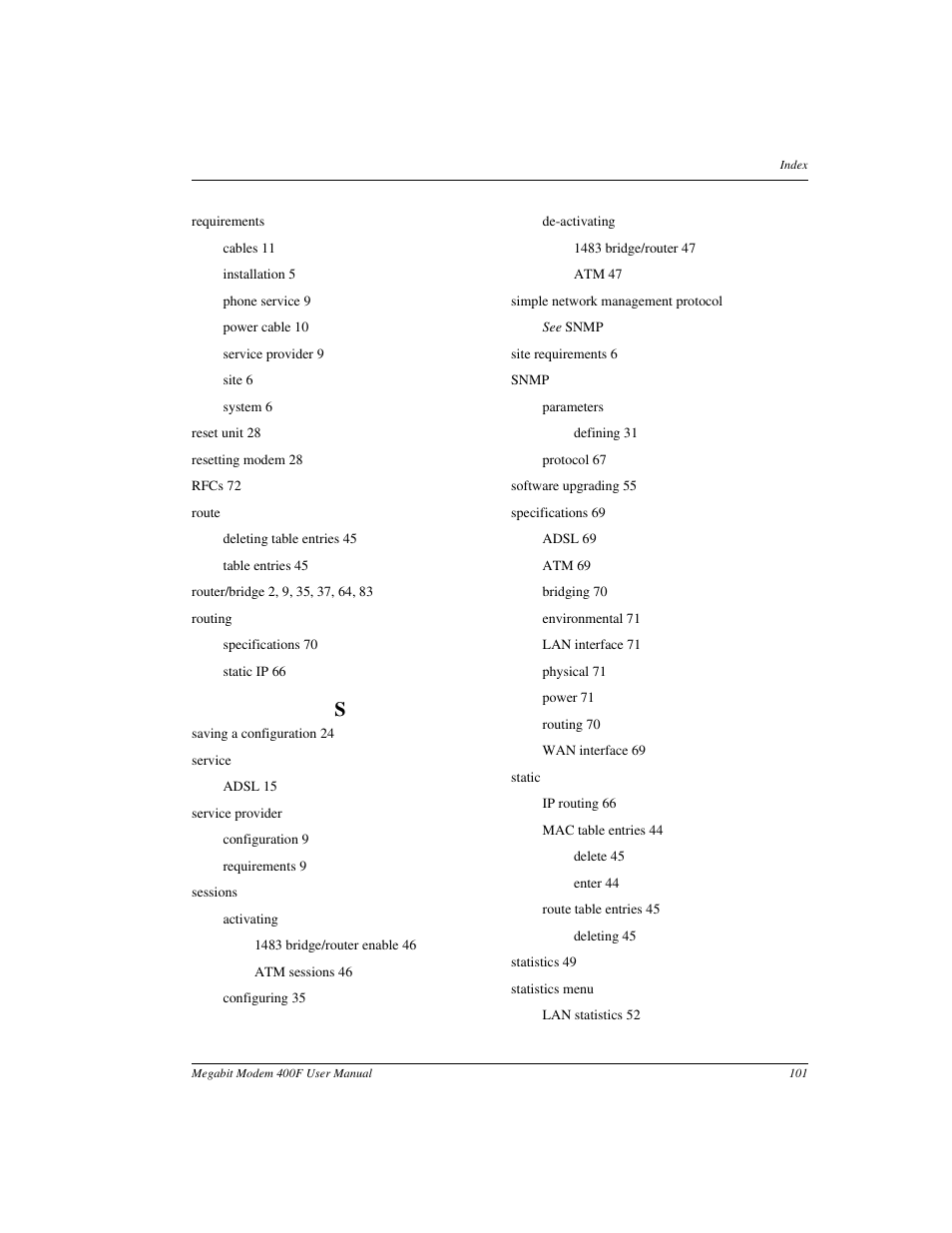 ADC 400F User Manual | Page 109 / 114