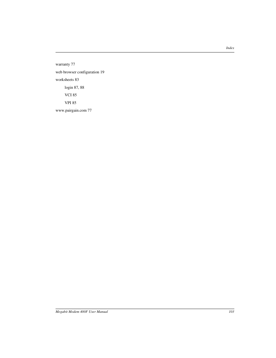 ADC 400F User Manual | Page 111 / 114