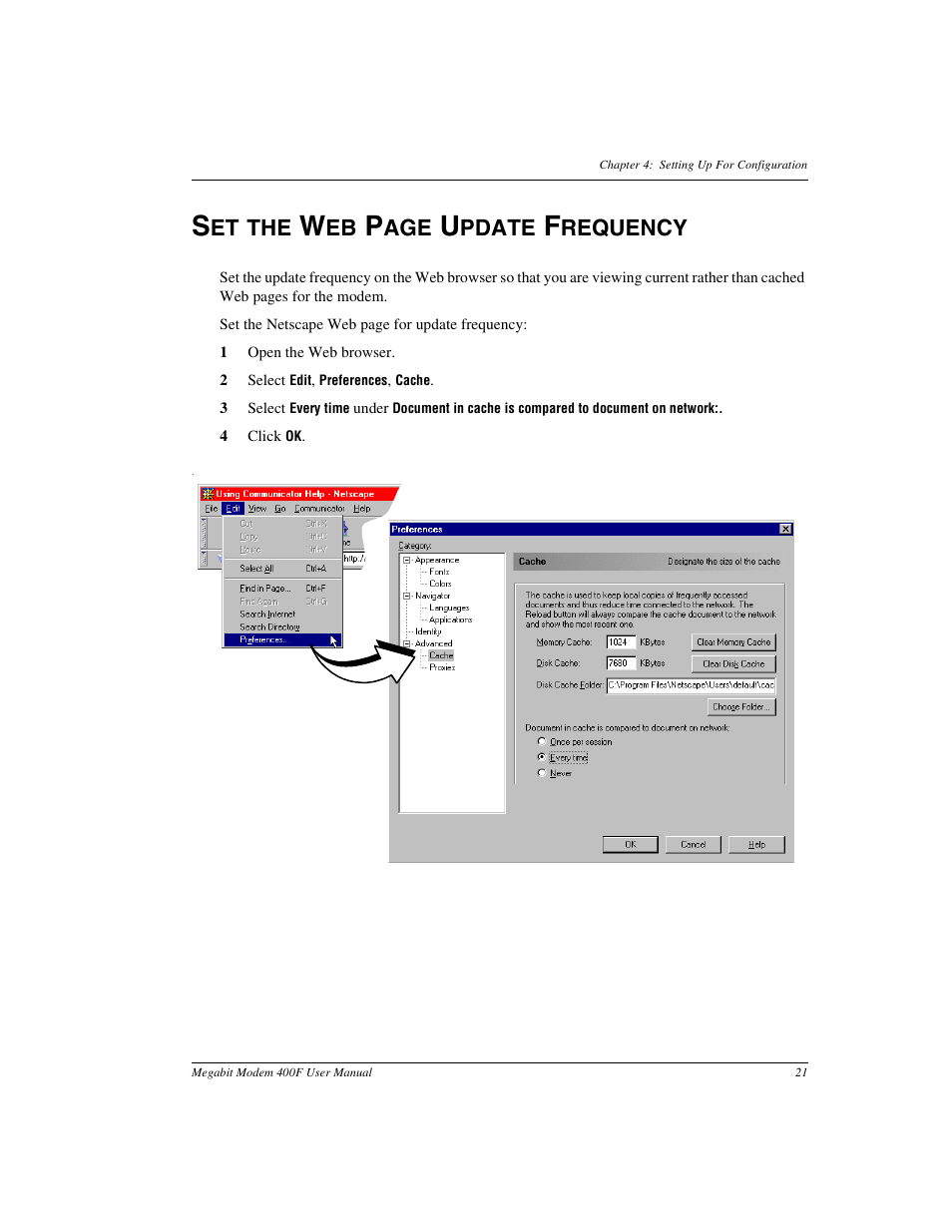 Frequency, Et the, Pdate | Requency | ADC 400F User Manual | Page 29 / 114