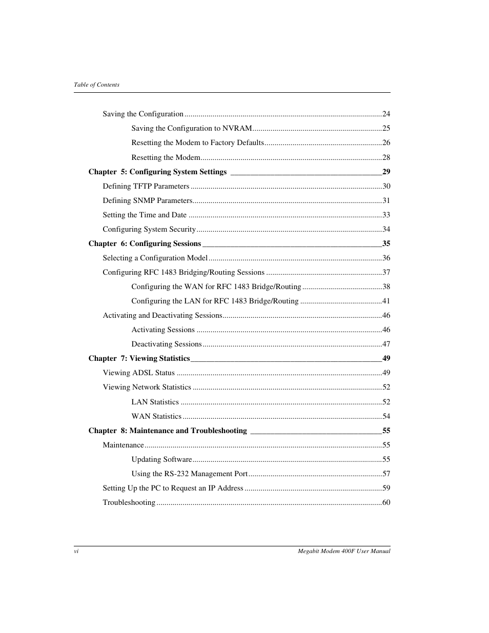 ADC 400F User Manual | Page 6 / 114