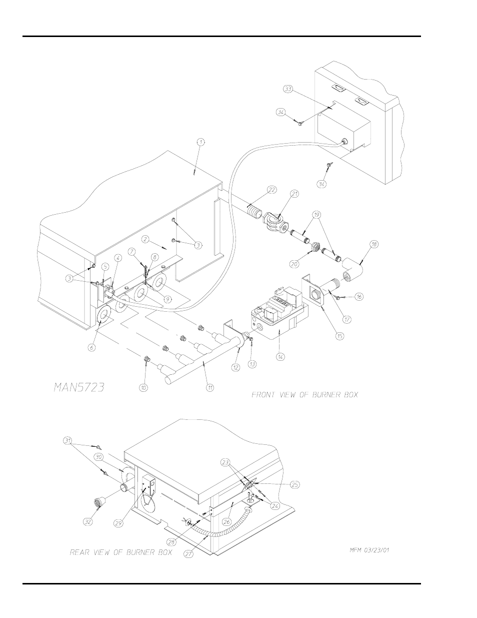 Burner assembly ii | ADC AD-81 User Manual | Page 20 / 30