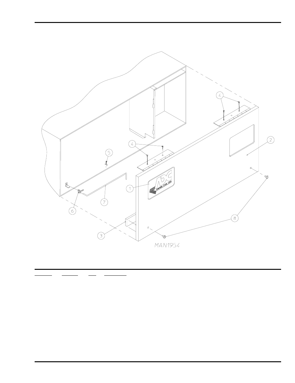 Control door assembly | ADC AD-81 User Manual | Page 5 / 30