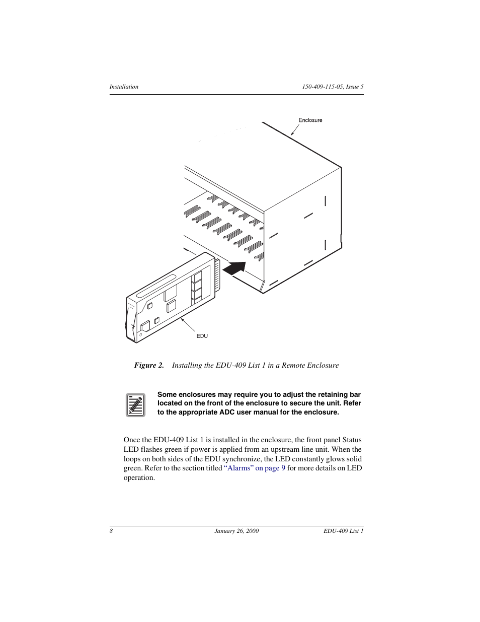 Installing the edu-4 | ADC EDU-409 User Manual | Page 14 / 34