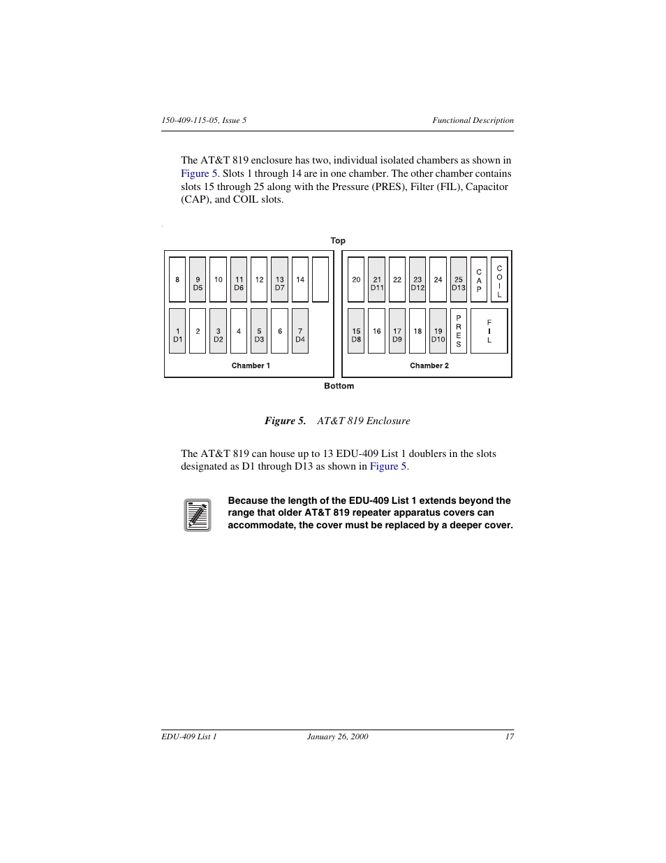 At&t 819 enclosure, Figure 5 on | ADC EDU-409 User Manual | Page 23 / 34