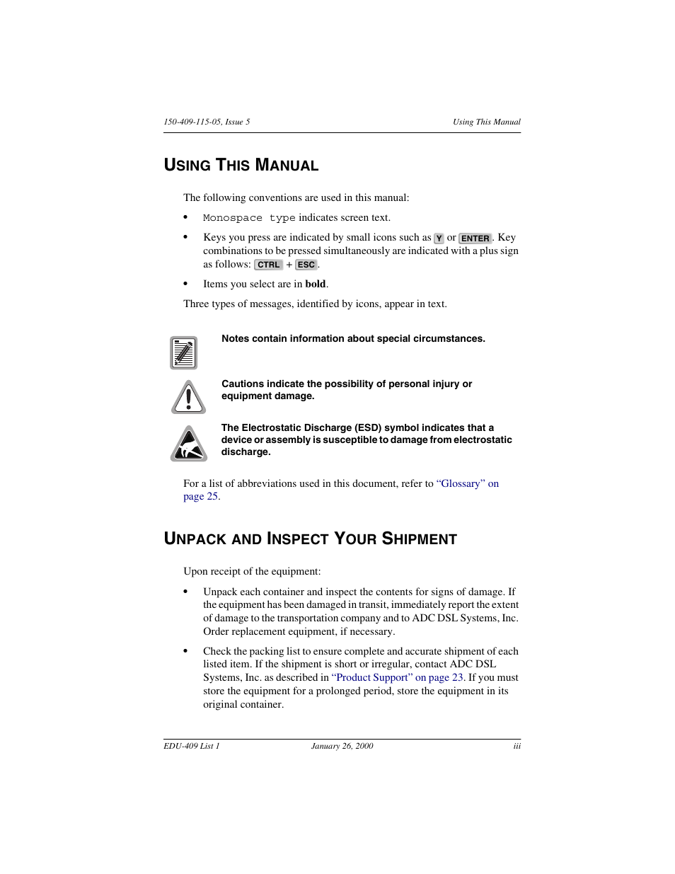 ADC EDU-409 User Manual | Page 3 / 34