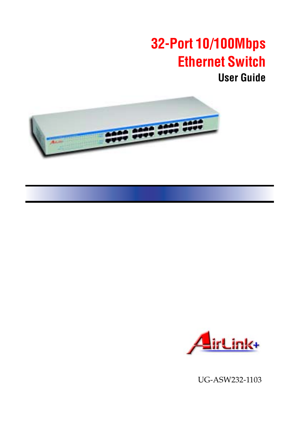 Airlink UG-ASW232-1103 User Manual | 24 pages