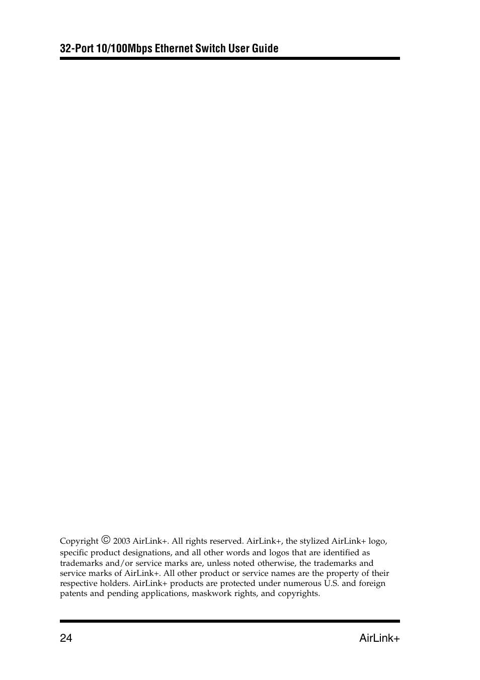 Airlink UG-ASW232-1103 User Manual | Page 24 / 24
