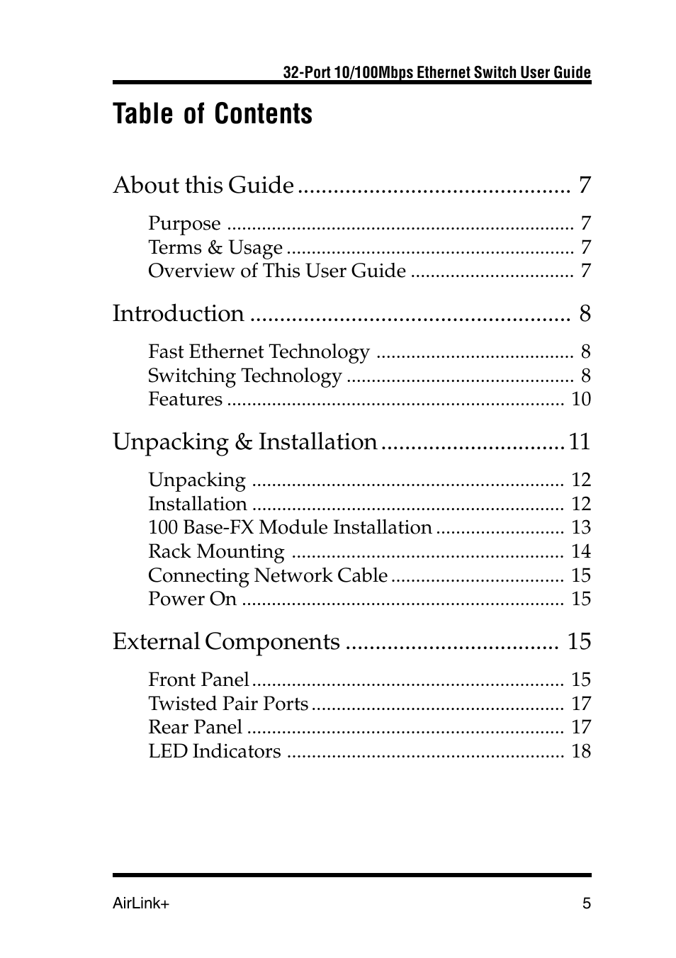 Airlink UG-ASW232-1103 User Manual | Page 5 / 24