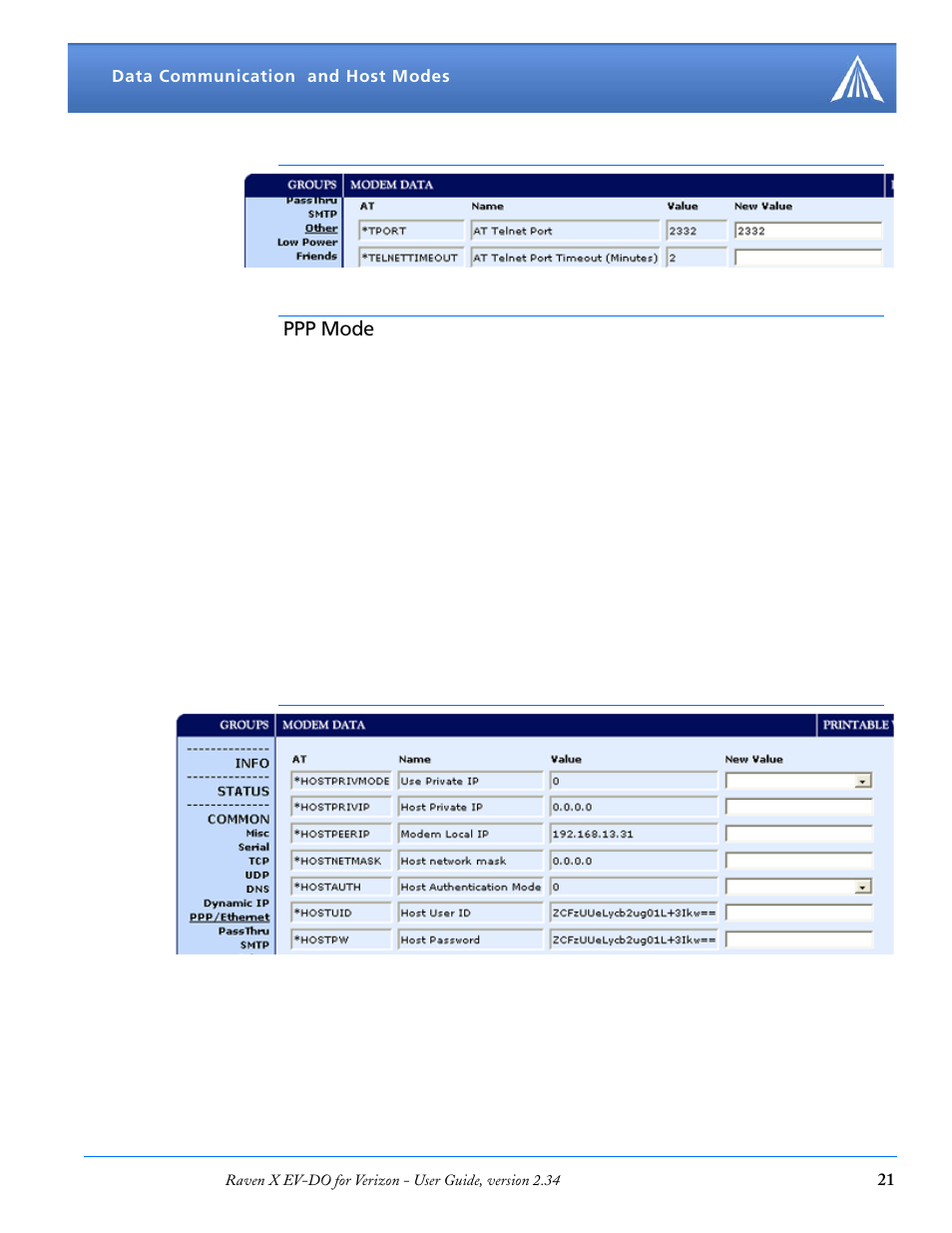 Ppp mode | Airlink X EV-DO User Manual | Page 27 / 145