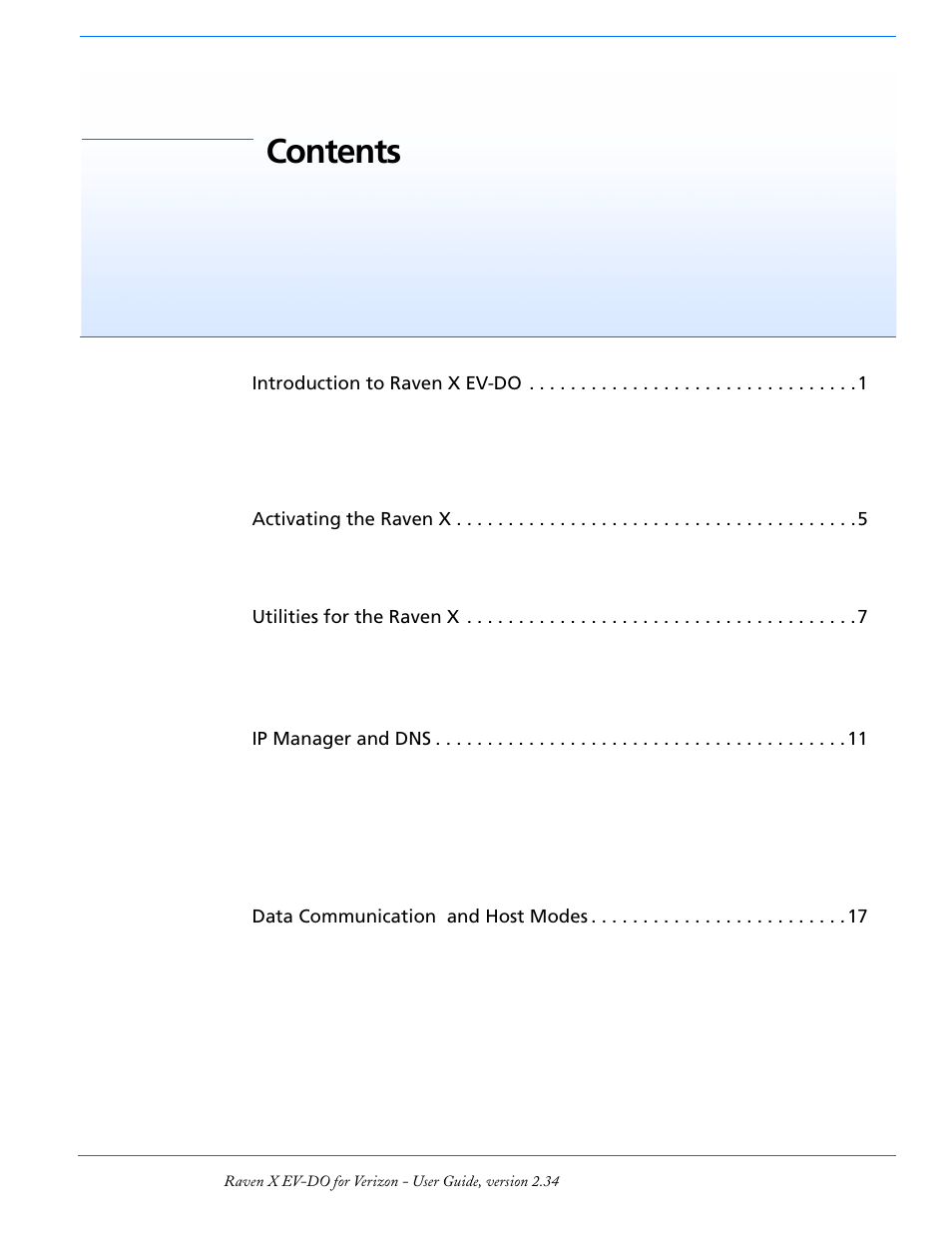 Airlink X EV-DO User Manual | Page 3 / 145
