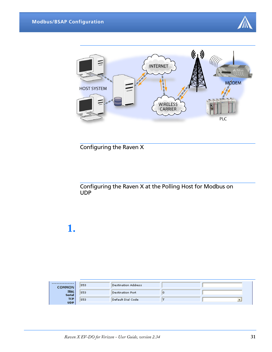 Configuring the raven x | Airlink X EV-DO User Manual | Page 37 / 145