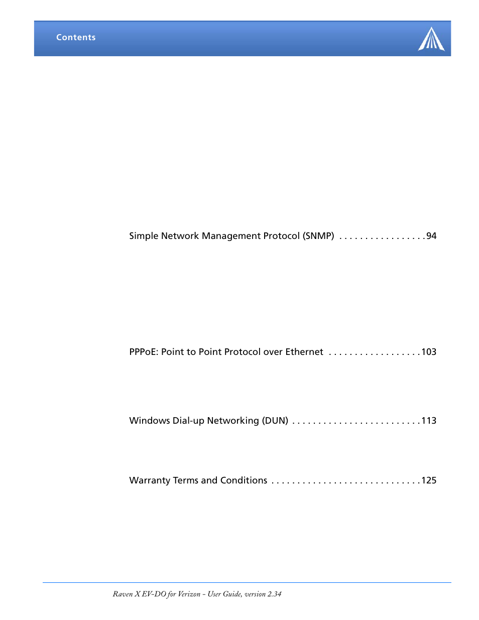 Airlink X EV-DO User Manual | Page 5 / 145