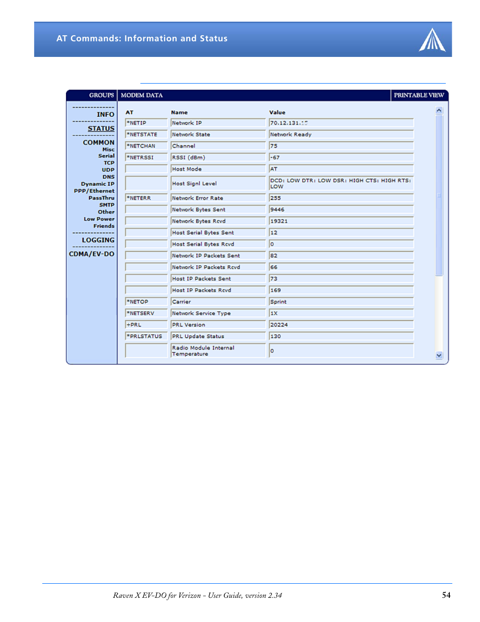 Airlink X EV-DO User Manual | Page 60 / 145