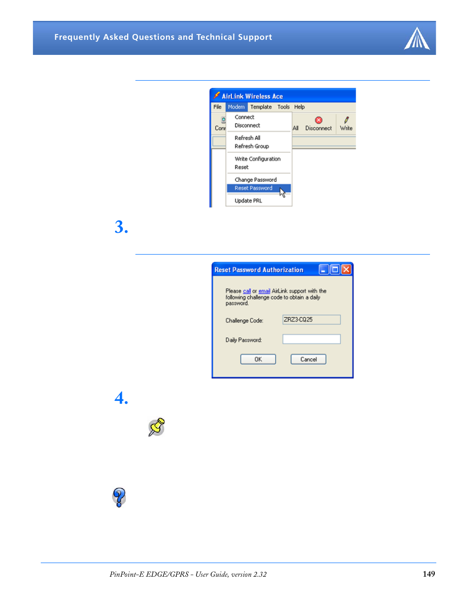 Can i track vehicle speed with my pinpoint-e, Gps features | Airlink EDGE/GPRS User Manual | Page 155 / 157