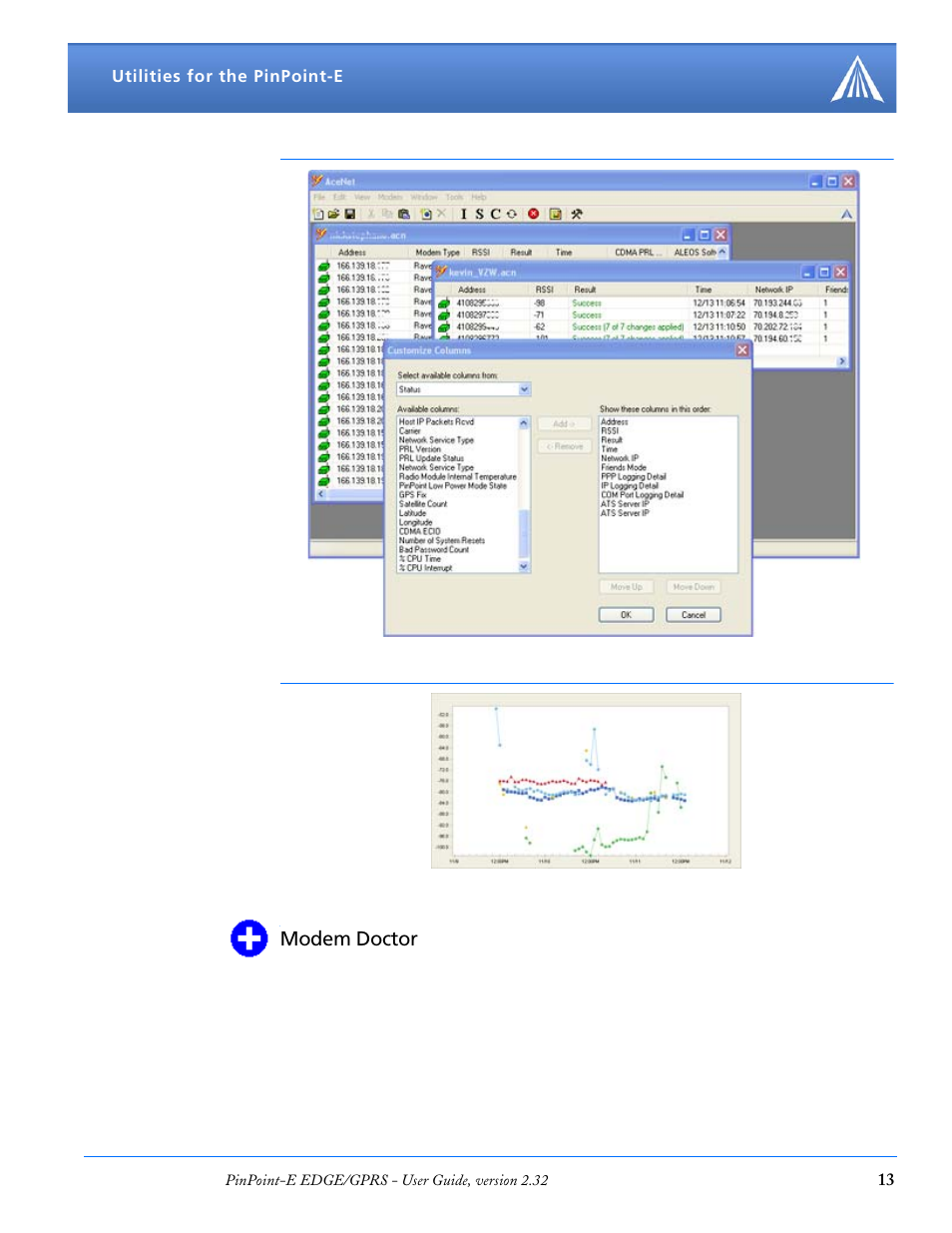 Modem doctor | Airlink EDGE/GPRS User Manual | Page 19 / 157