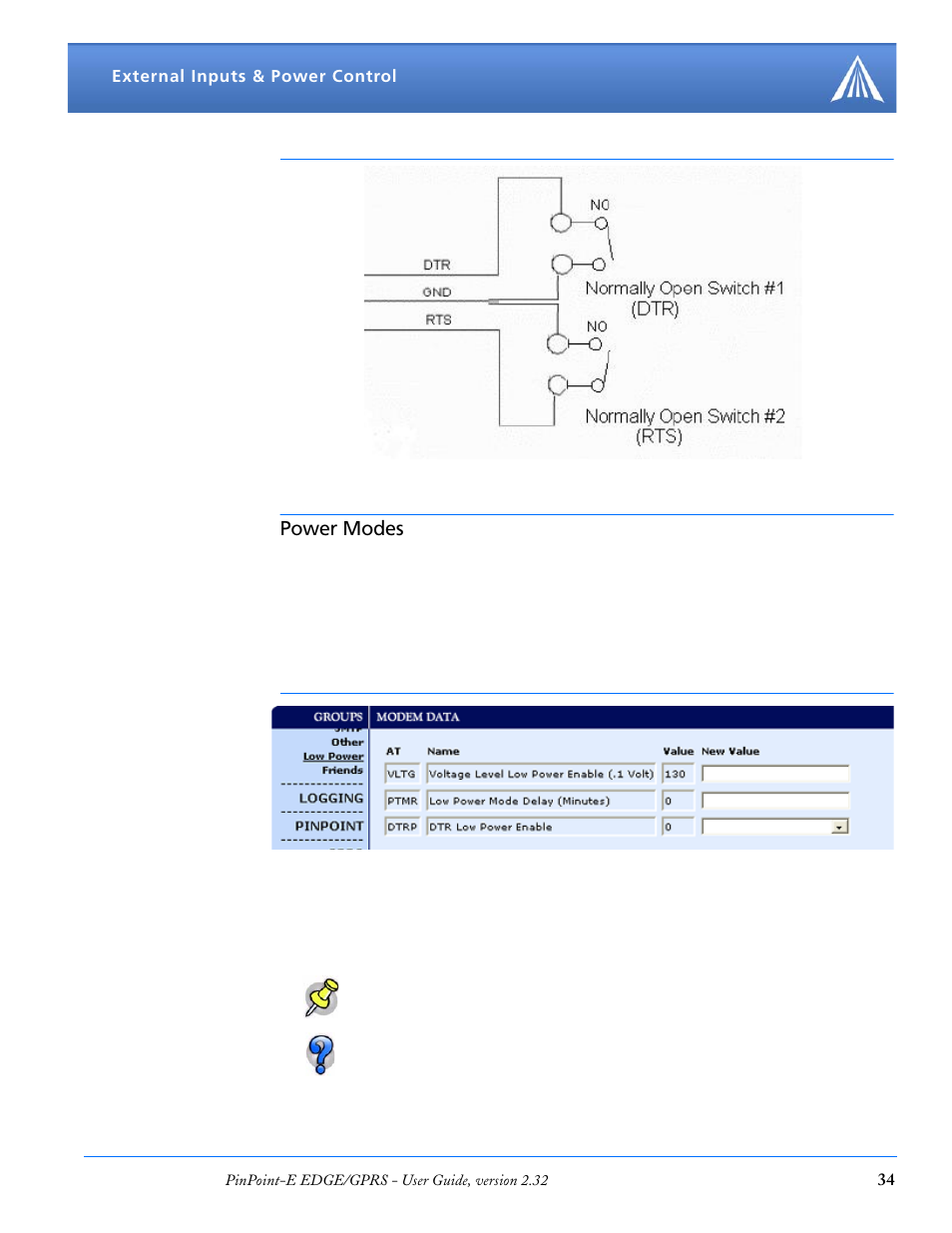 Power modes | Airlink EDGE/GPRS User Manual | Page 40 / 157