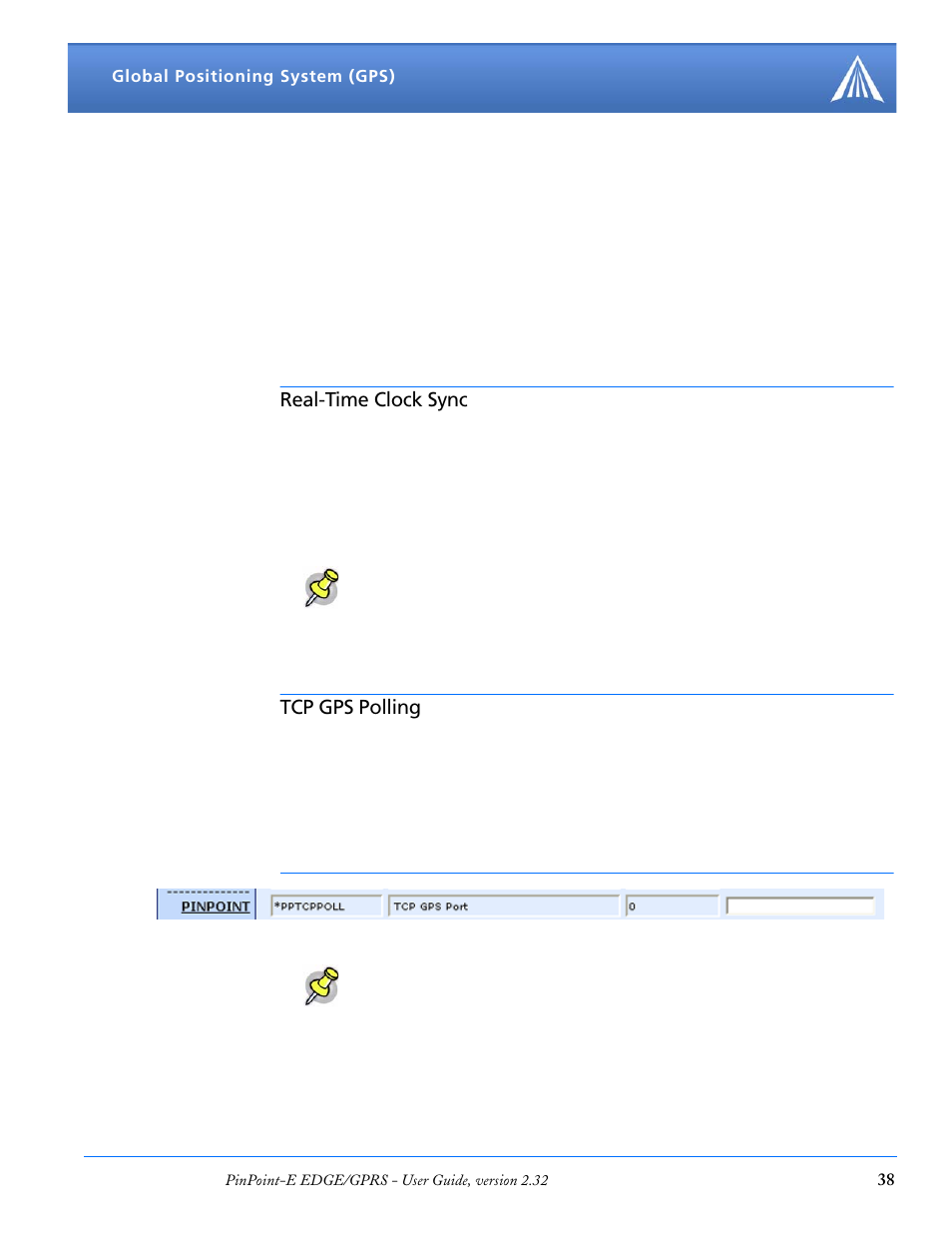 Datum, Real-time clock sync, Tcp gps polling | Airlink EDGE/GPRS User Manual | Page 44 / 157