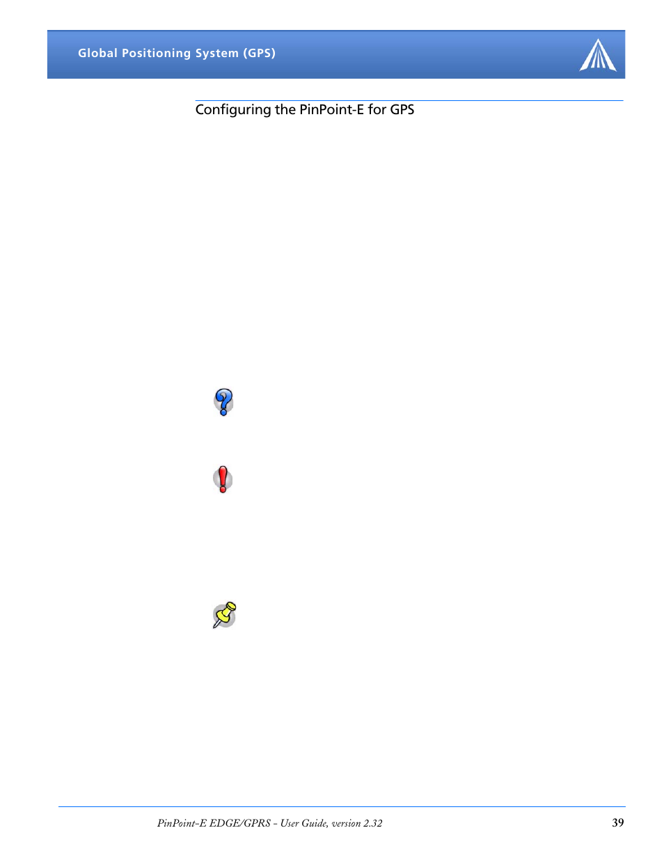 Configuring the pinpoint-e for gps, Before you begin to configure gps, Configuring the datum | Over-the-air (remote) host | Airlink EDGE/GPRS User Manual | Page 45 / 157