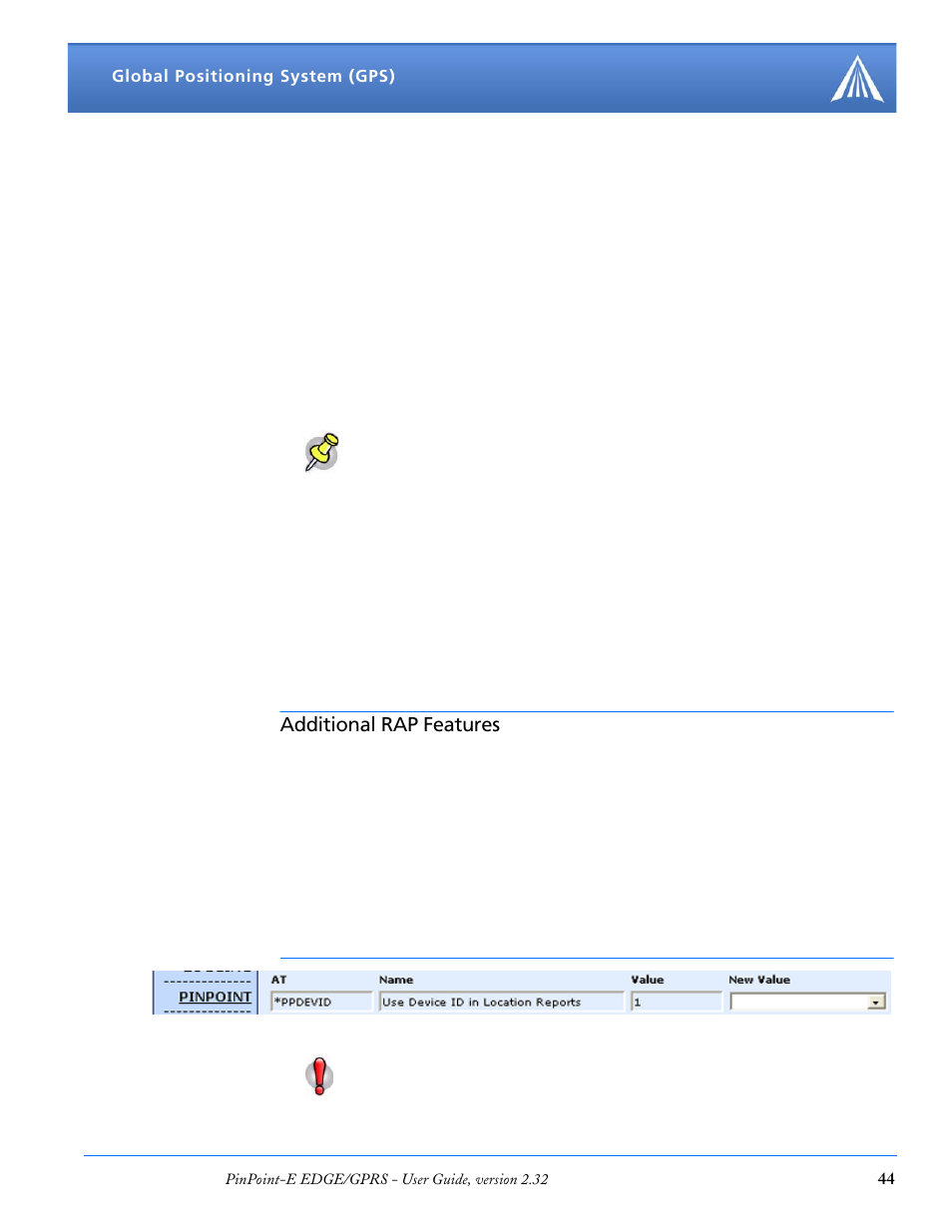 Additional rap features, Device id | Airlink EDGE/GPRS User Manual | Page 50 / 157