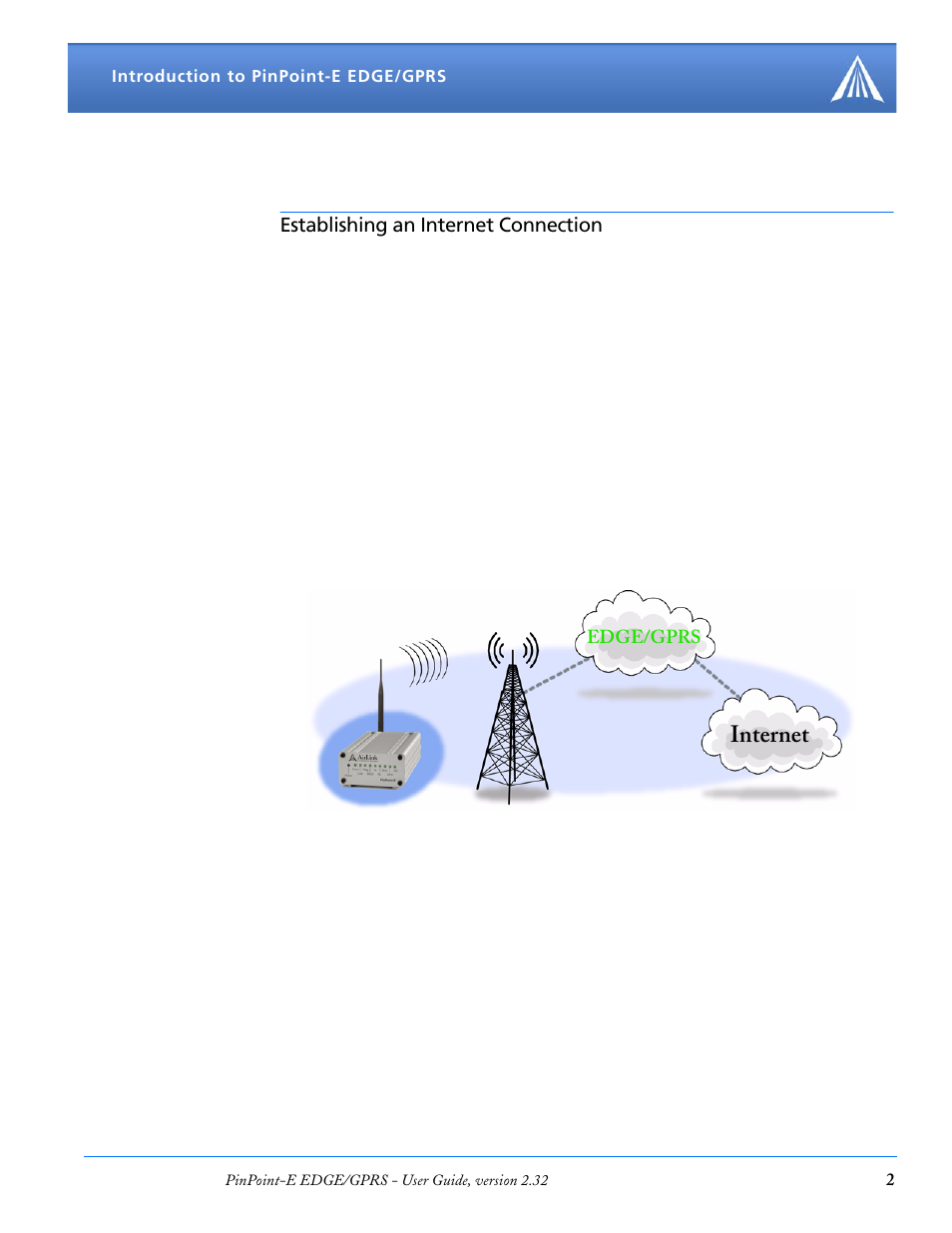 Establishing an internet connection, Dynamic vs. static ip addresses, Internet | Airlink EDGE/GPRS User Manual | Page 8 / 157