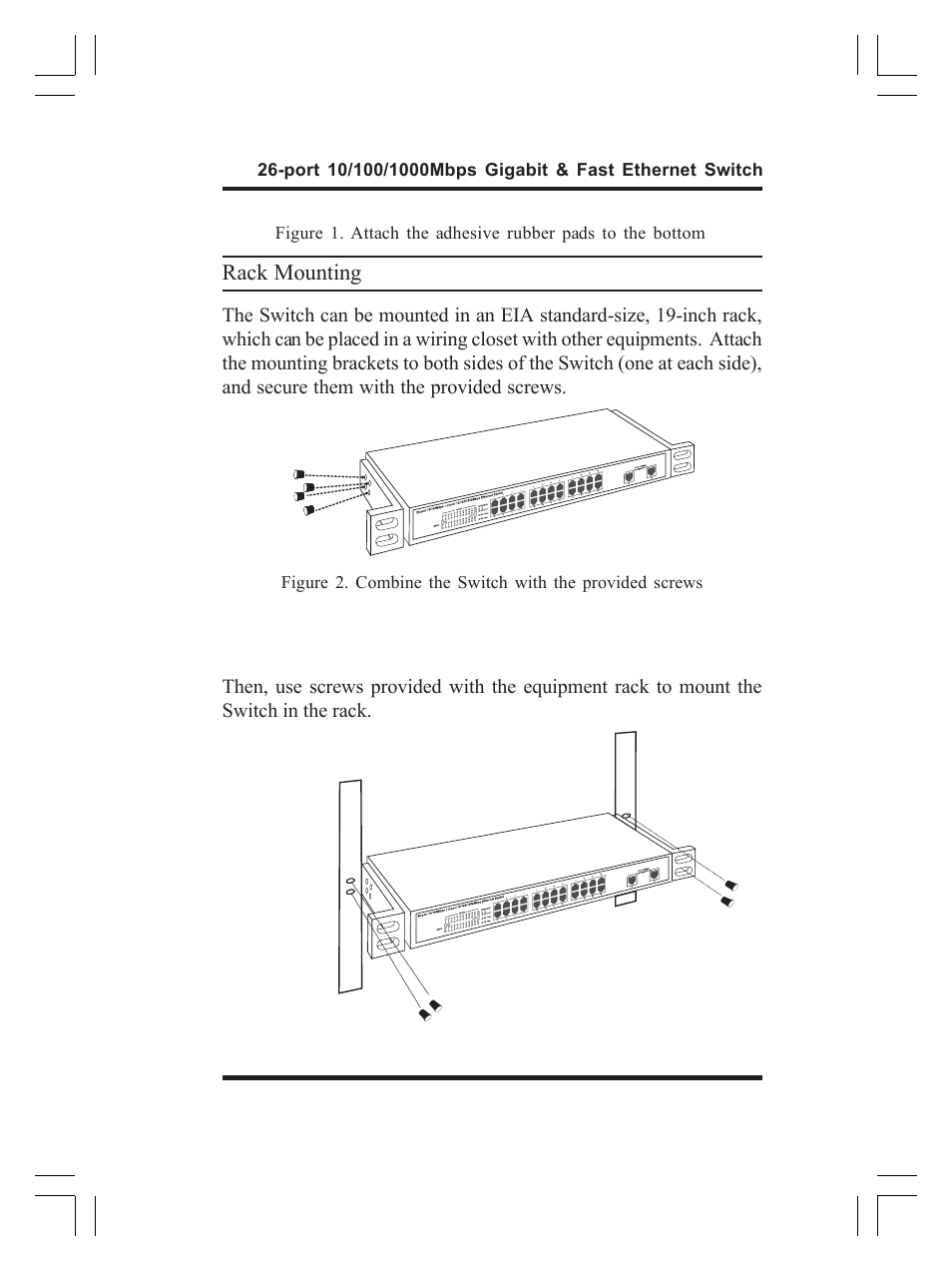 Rack mounting | Airlink ASW-2402 User Manual | Page 13 / 20