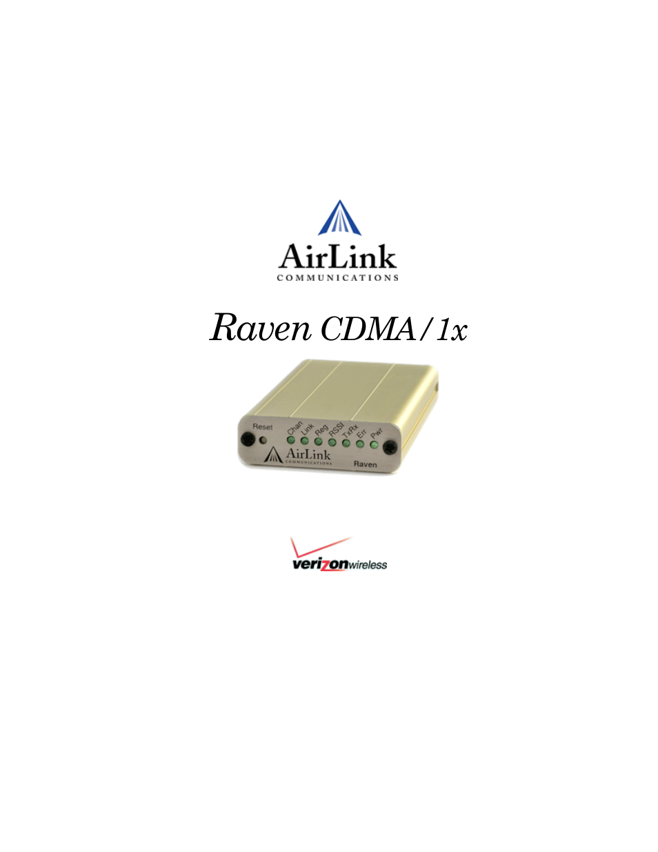 Airlink CDMA/1x User Manual | 115 pages