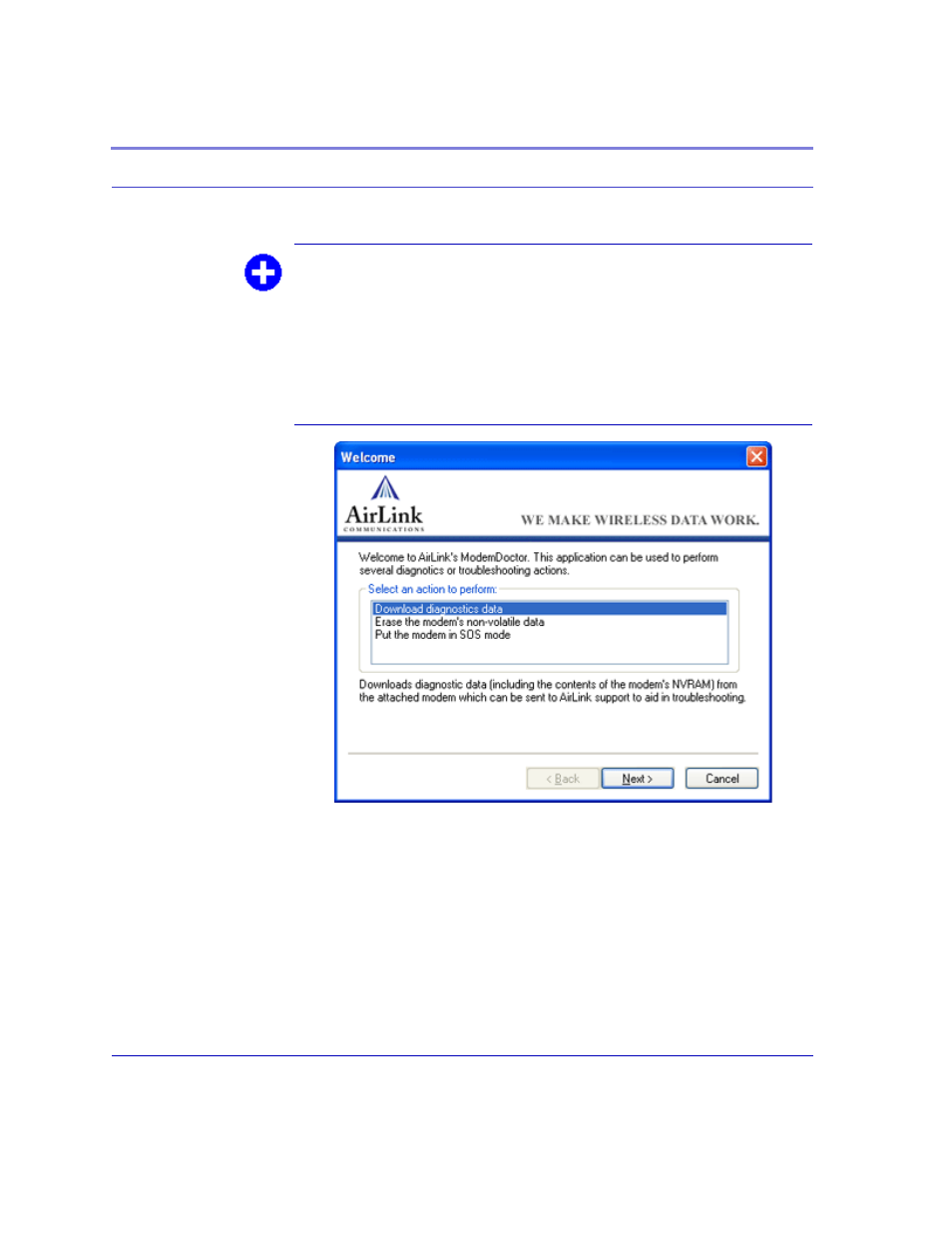Modem doctor | Airlink CDMA/1x User Manual | Page 20 / 115