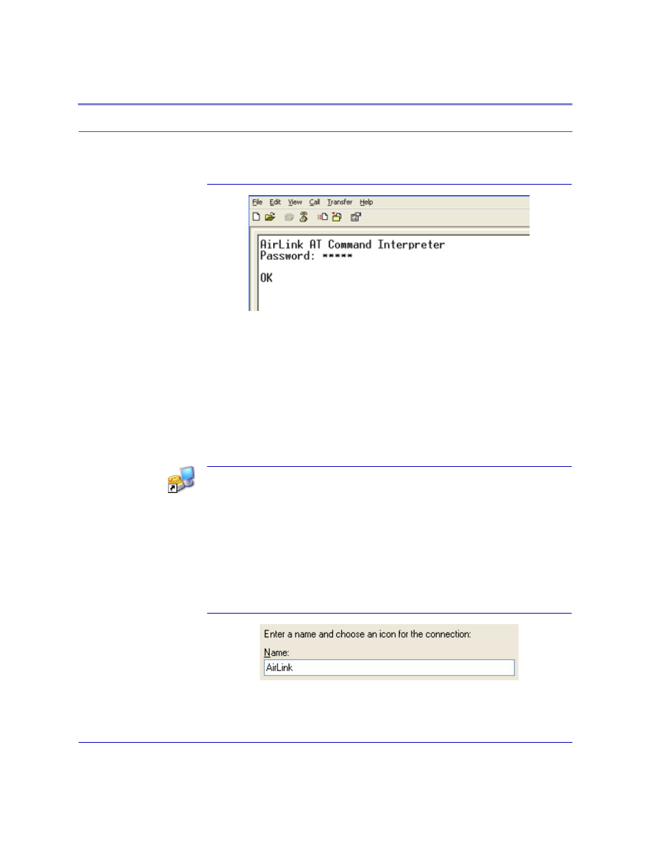Direct serial connection | Airlink CDMA/1x User Manual | Page 62 / 115