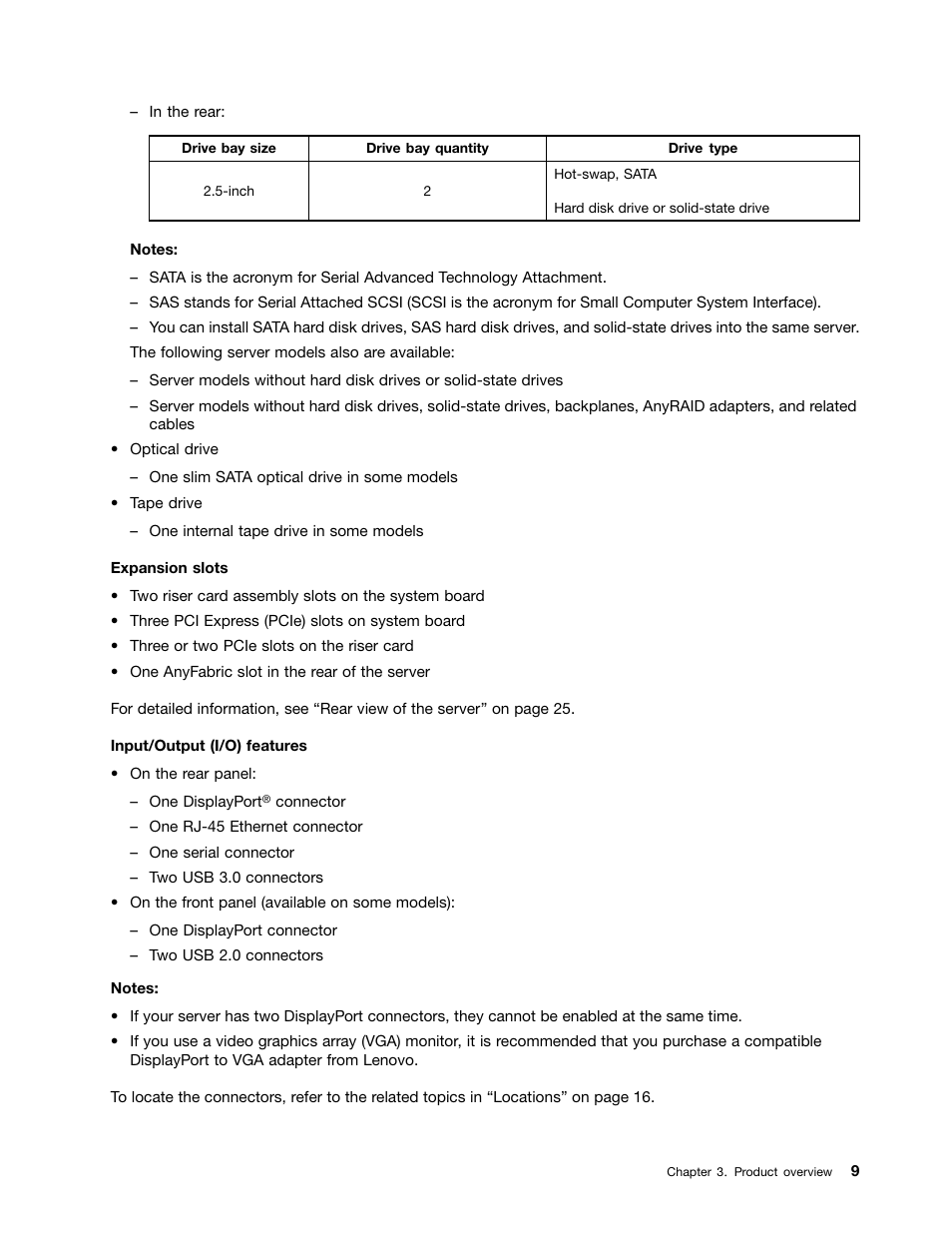 Lenovo ThinkServer RD650 User Manual | Page 23 / 226