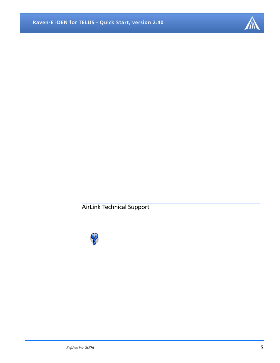 Raven-e indicator lights, Airlink technical support, Airlink support web site | Airlink documentation and guides | Airlink Version 2.40 User Manual | Page 6 / 7