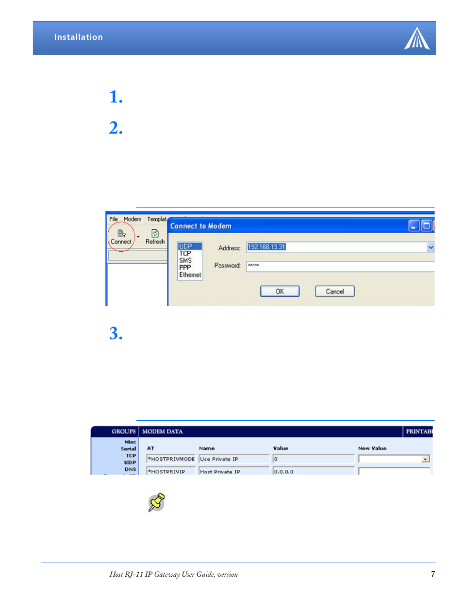 Configuring the raven-e, Configuring the raven-e 7 | Airlink RJ-11 User Manual | Page 8 / 49