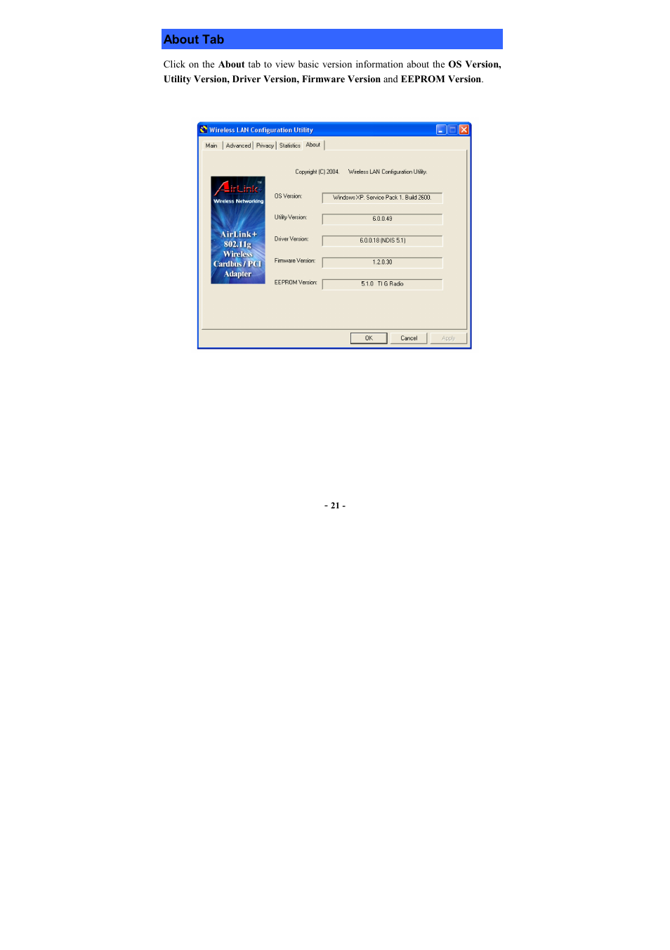 Airlink AWLC3025 User Manual | Page 25 / 27
