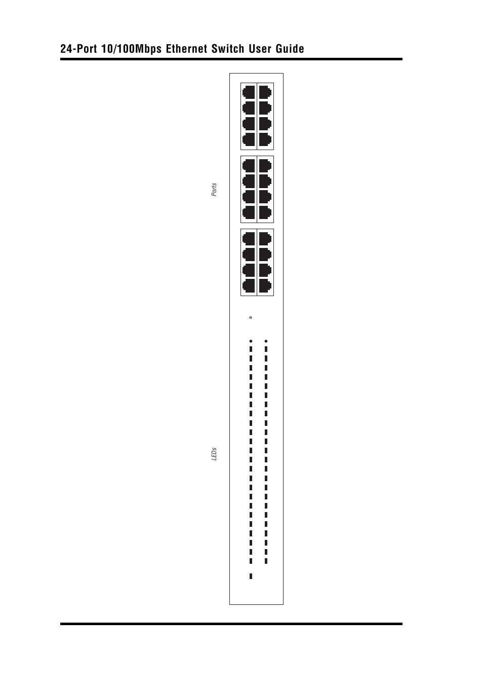 Figure 3. switch front panel, Leds ports | Airlink UG-ASW224-1103 User Manual | Page 14 / 20