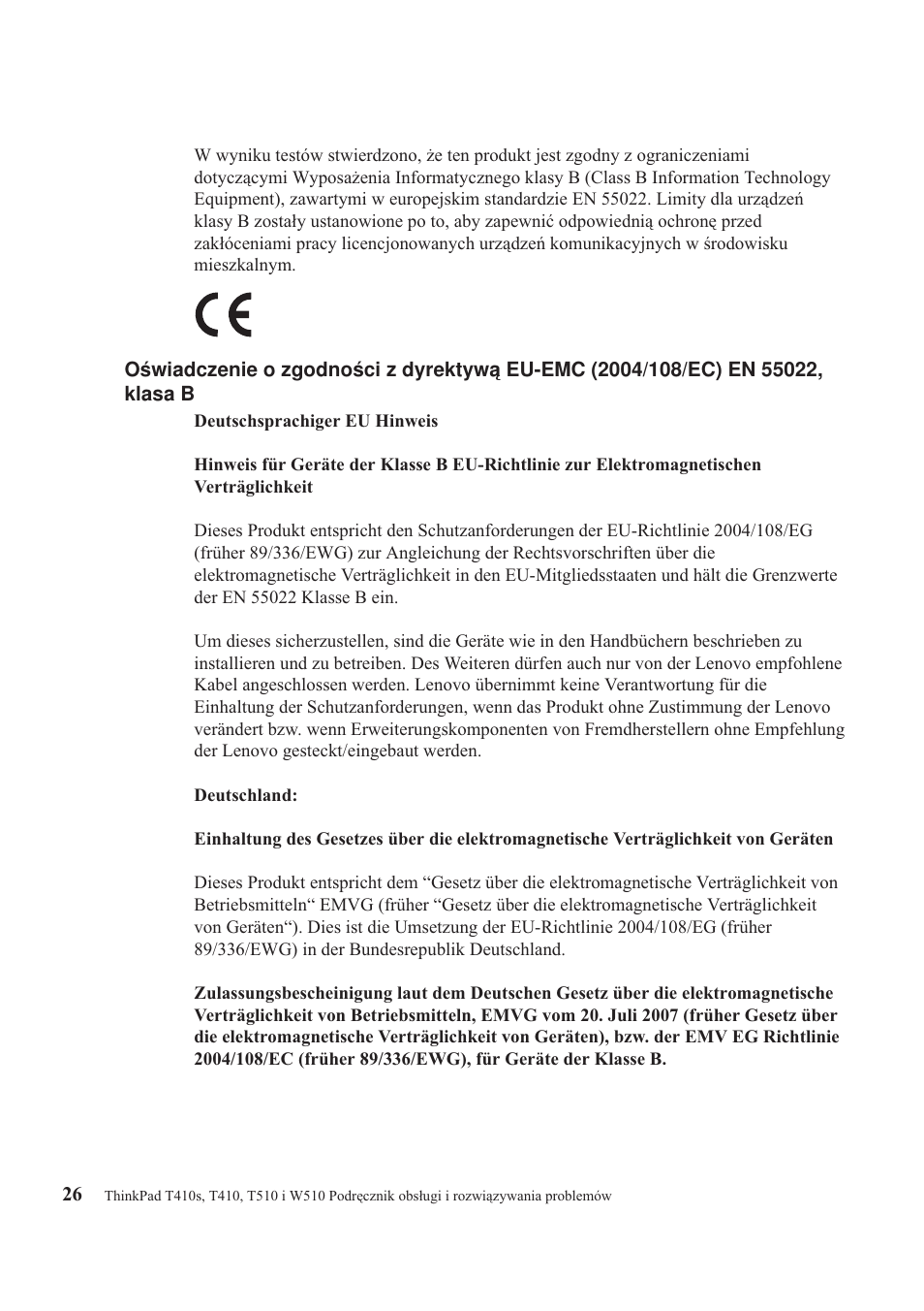 Lenovo ThinkPad T410s User Manual | Page 40 / 48