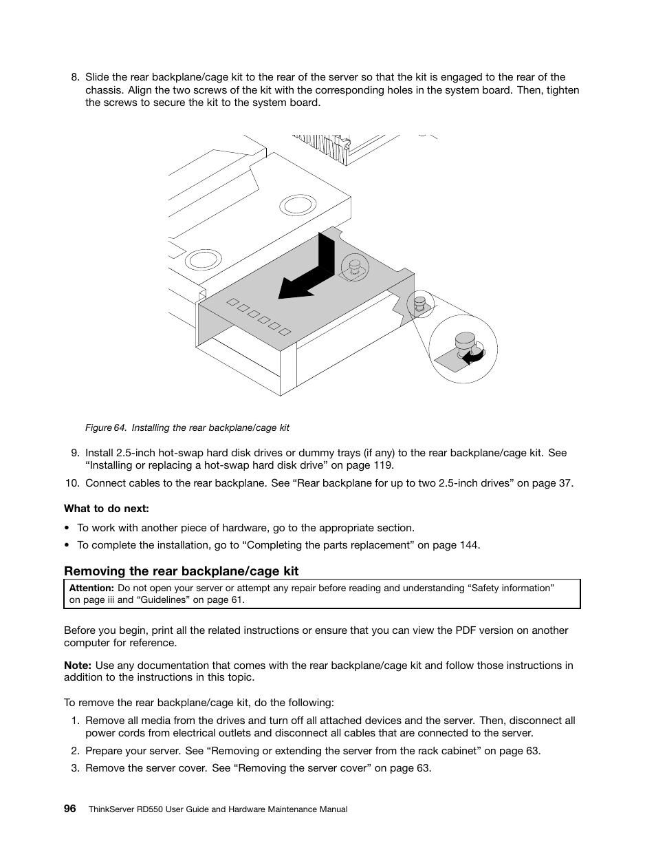 Lenovo ThinkServer RD550 User Manual | Page 110 / 184